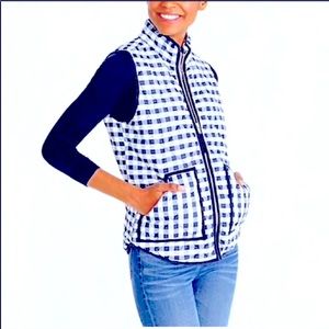 😎 3 for $45 J crew factory gingham puffer vest brand new!